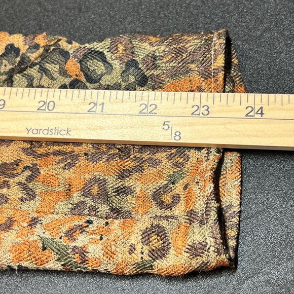 Coldwater Creek Animal Print Blazer Jacket Womens Size 10 Brown Orange - Picture 8 of 9